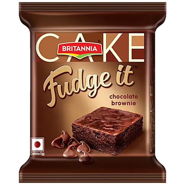 Britannia Fudge It Chocolate Brownie Cake 40g