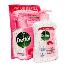 Dettol Skin Care 2in1 Protect Care Hand Wash 200ml+175ml Pouch FREE