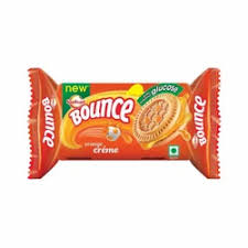 Sunfeast Bounce ORANGE Creme Biscuit 24.8g+6.2g Extra