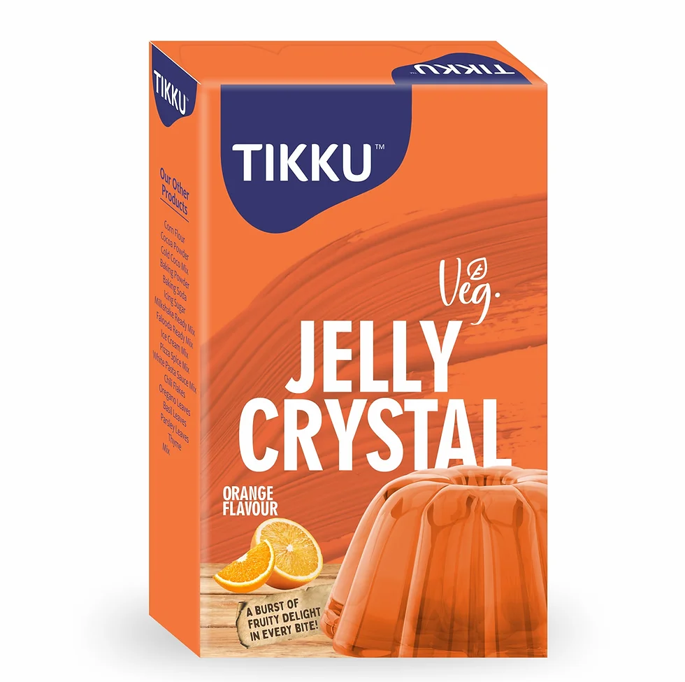 Tikku Jelly Crystal Orange Flavour 100g